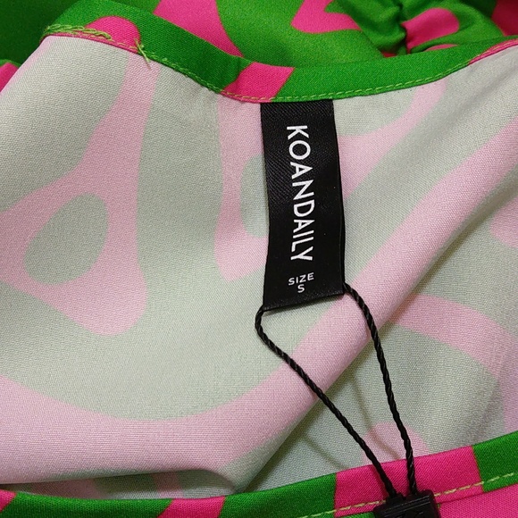 Oversized Silky Bold Patterned Maxi Dress - Size Small / 6 - NWT - Picture 9 of 10